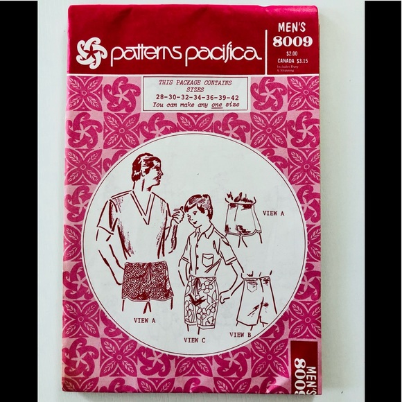 VTG 80s men’s shirt pattern Uncut size 42 - Picture 7 of 8